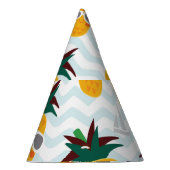 Ananas, Boot: niedliches Ozeanmuster. Partyhütchen (Rechts)