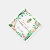 Ananas-Botanische Insel Personalisiert Serviette (Ecke)