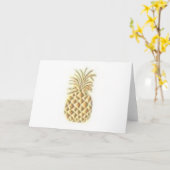 Ananas-Briefmarke Karte (Gelbe Blume)