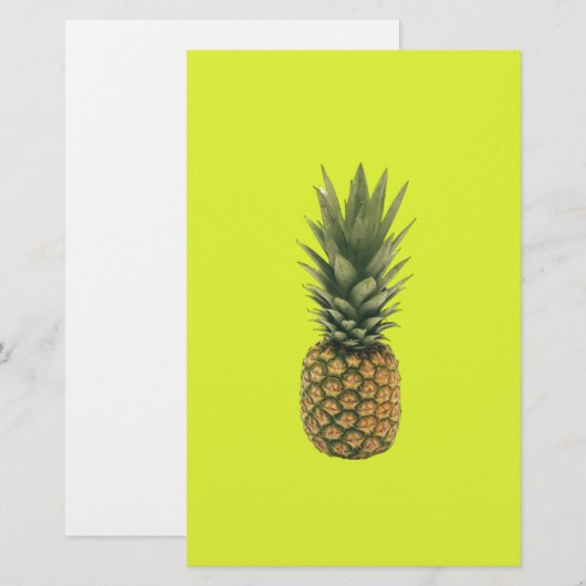 Ananas Briefpapier (Vorne/Hinten)