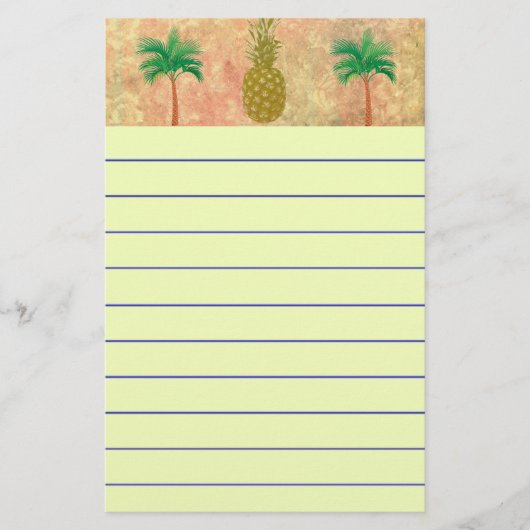 Ananas Briefpapier (Vorderseite)