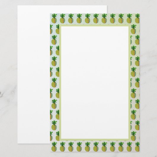 Ananas Briefpapier (Vorne/Hinten)