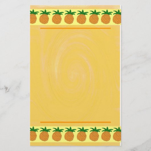 Ananas-Briefpapier Briefpapier (Vorderseite)