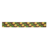 Ananas Brown Satinband (Vorderseite)