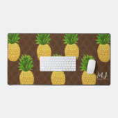 Ananas Brown Schreibtischunterlage (Tastatur & Maus)