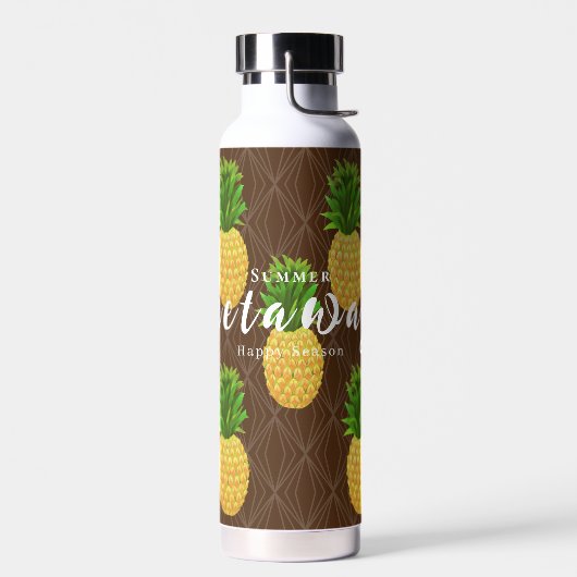 Ananas Brown Trinkflasche (Links)