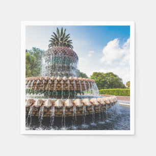 Ananas-Brunnen in Charleston, SC Serviette