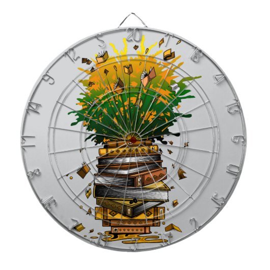 Ananas Bücher Dartscheibe (vorne)