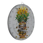 Ananas Bücher Dartscheibe (Vorderseite Links)