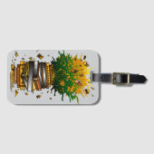 Ananas Bücher Gepäckanhänger (Vorderseite (Horizontal))