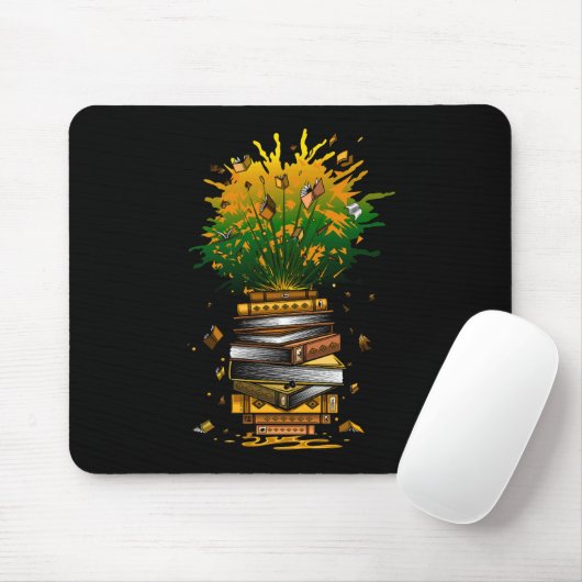 Ananas Bücher Mousepad (Mit Mouse)