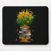 Ananas Bücher Mousepad (Vorne)