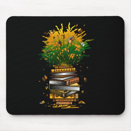 Ananas Bücher Mousepad (Vorne)