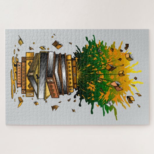 Ananas Bücher Puzzle (Horizontal)