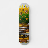 Ananas Bücher Skateboard (Vorne)