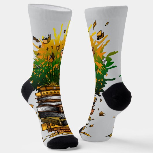 Ananas Bücher Socken (Gewinkelt)
