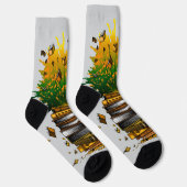Ananas Bücher Socken (Rechts)