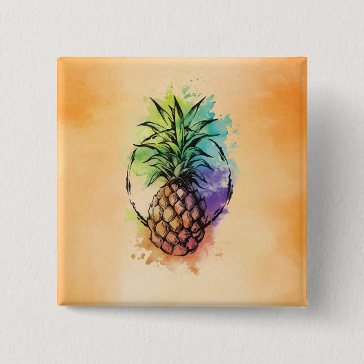 Ananas Button (Vorderseite)
