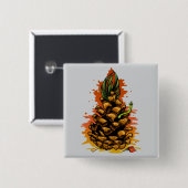 Ananas Button (Vorne & Hinten)