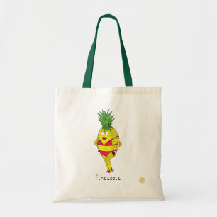 Ananas Button-Up Girl Funny Fruit Tragetasche