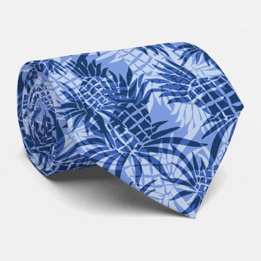 Ananas-Camouflage Hawaiian Krawatte (Gerollt)