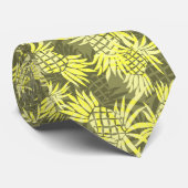 Ananas-Camouflage Hawaiian Krawatte (Gerollt)
