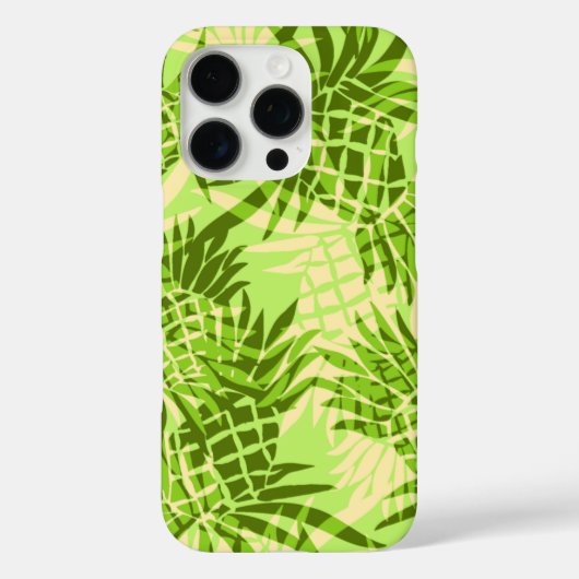 Ananas-Camouflage Hawaiian Lime Green Case-Mate iPhone Hülle (Rückseite)