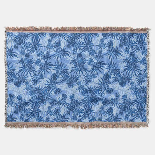 Ananas-Camouflage Hawaiian Throw Blanket Decke (Vorderseite)