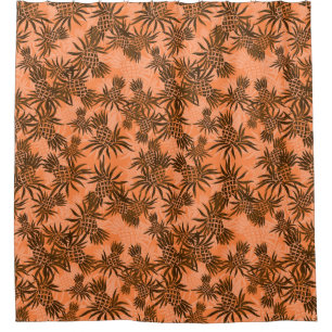 Ananas-Camouflage Hawaiian Tropical Aloha Shirt Duschvorhang