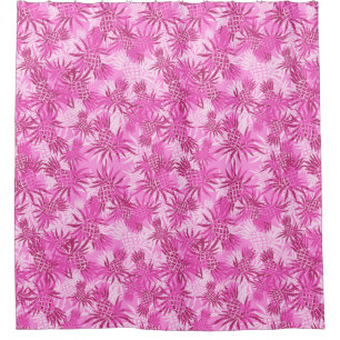 Ananas-Camouflage Hawaiian Tropical Aloha Shirt Duschvorhang