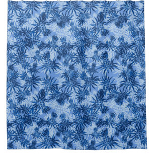 Ananas-Camouflage Hawaiian Tropical Aloha Shirt Duschvorhang