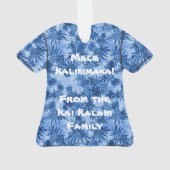 Ananas-Camouflage Hawaiian Tropical Aloha Shirt Ornament (Rückseite)