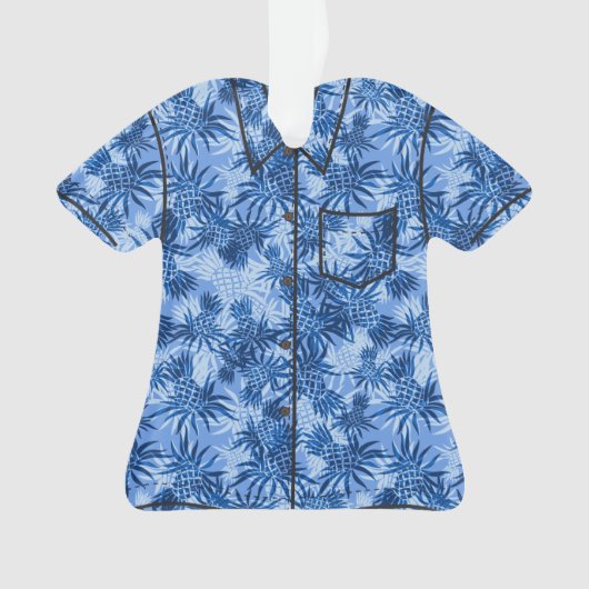 Ananas-Camouflage Hawaiian Tropical Aloha Shirt Ornament (Vorderseite)