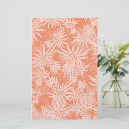 Ananas-Camouflage Hawaiian Tropical Briefpapier (Stehend Vorderseite)