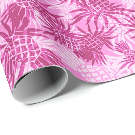 Ananas-Camouflage Hawaiian Tropical Geschenkpapier (Rolleneckpunkt)