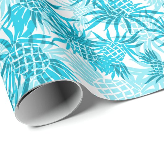 Ananas-Camouflage Hawaiian Tropical Geschenkpapier (Rolleneckpunkt)