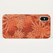 Ananas-Camouflage Hawaiian Tropical - Orange Case-Mate iPhone Hülle (Rückseite (Horizontal))