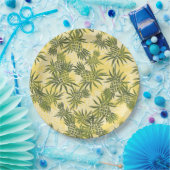 Ananas-Camouflage Hawaiian Tropical Pappteller (Party)