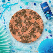Ananas-Camouflage Hawaiian Tropical Pappteller (Party)