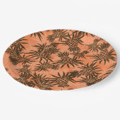 Ananas-Camouflage Hawaiian Tropical Pappteller (Schrägansicht)