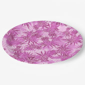 Ananas-Camouflage Hawaiian Tropical Pappteller (Schrägansicht)