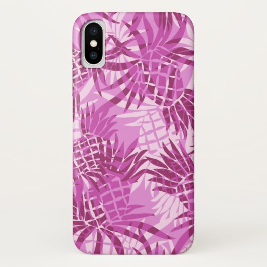 Ananas-Camouflage Hawaiian Tropical - Rosa Case-Mate iPhone Hülle (Rückseite)