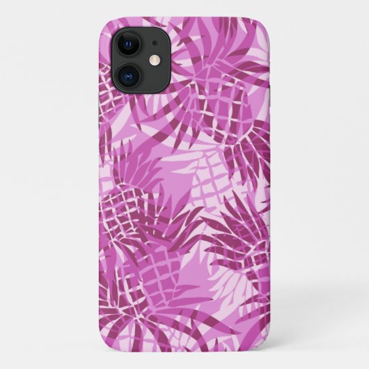 Ananas-Camouflage Hawaiian Tropical - Rosa Case-Mate iPhone Hülle (Rückseite)