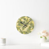 Ananas-Camouflage Hawaiianische Maueruhren Runde Wanduhr (Zuhause)