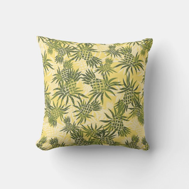 Ananas-Camouflage-hawaiische dekorative Kissen (Vorderseite)