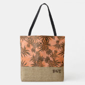 Ananas Camouflage Monogram Hawaiian Beach Bag Tasche (Vorderseite)