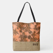 Ananas Camouflage Monogram Hawaiian Beach Bag Tasche (Rückseite)