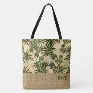 Ananas-Camouflage-Monogramm-hawaiische Tasche