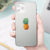 Ananas-Cartoon Aufkleber (Telefon)