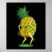 Ananas-Cartoon Poster (Vorne)